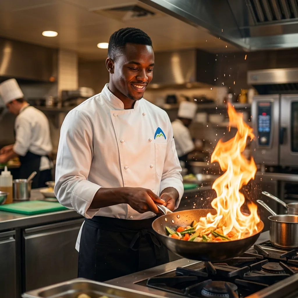 The Alps Hotel kitchen